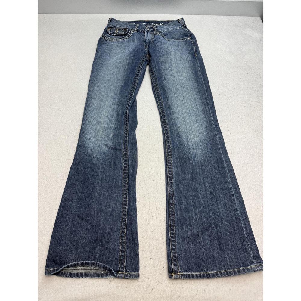 Guess Jeans Womens 29 Blue Medium Wash Rancho Low Rise Bootcut Denim Jeans